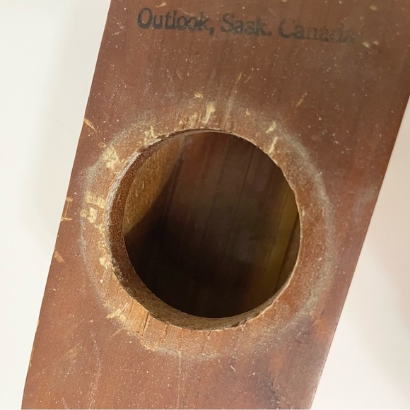 Vintage Wooden Cuss Box Coin Bank Saskatchewan Canada - Picture 4 of 10